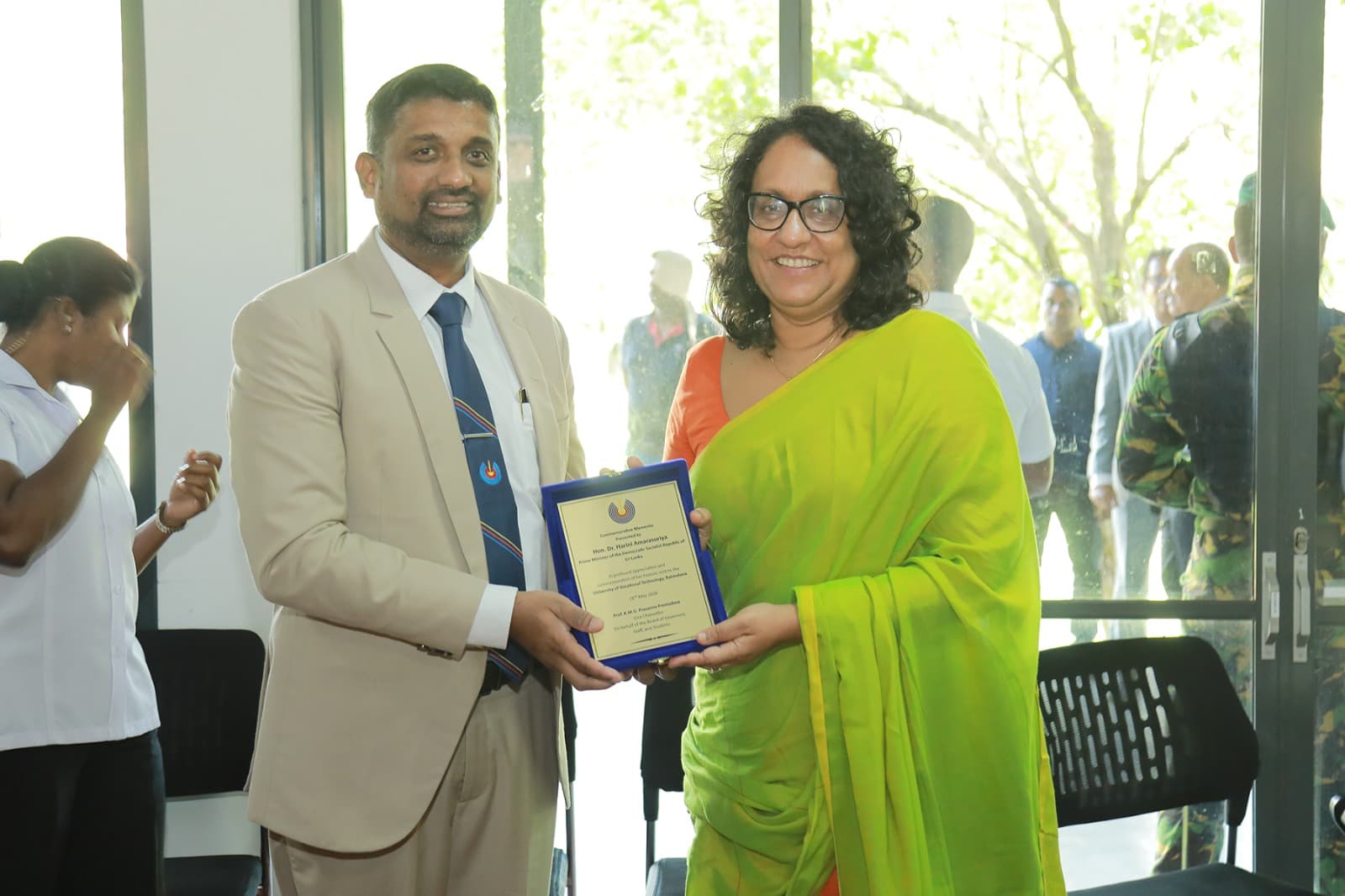 Recognition Ceremony – Presentation of Plaque